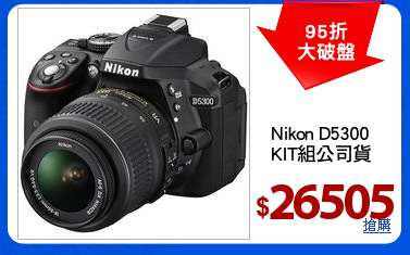 Nikon D5300 
KIT組公司貨