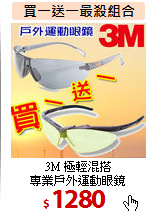 3M 極輕混搭<br>
專業戶外運動眼鏡