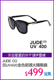 JUDE CO
抗UV400金色箭頭太陽眼鏡