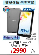 msi 微星 Primo 73<BR>
雙核7吋平板