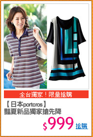 【日本portcros】
豔夏新品獨家搶先降