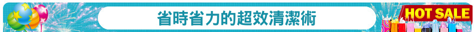 省時省力的超效清潔術