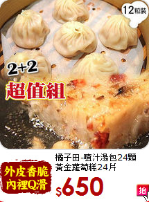 橘子田-噴汁湯包24顆<BR>黃金蘿蔔糕24片