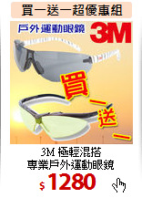 3M 極輕混搭<br>
專業戶外運動眼鏡