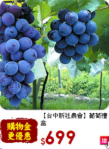 【台中新社農會】葡萄禮盒<br>(500g/盒x4)
