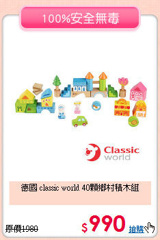 德國 classic world 40顆鄉村積木組