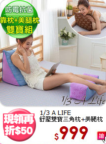 1/3 A LIFE<BR>舒壓雙寶三角枕+美腿枕