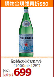 聖沛黎洛氣泡礦泉水(1000mlx12瓶)