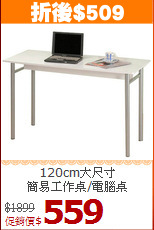 120cm大尺寸<BR>簡易工作桌/電腦桌