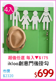 ikloo創意門後掛勾
