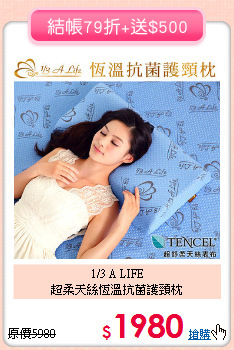 1/3 A LIFE<BR>
超柔天絲恆溫抗菌護頸枕
