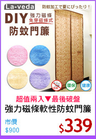 強力磁條軟性防蚊門簾