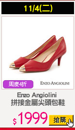 Enzo Angiolini 
拼接金屬尖頭包鞋