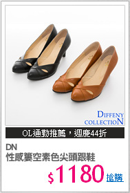 DN 
性感簍空素色尖頭跟鞋