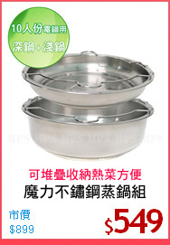 魔力不鏽鋼蒸鍋組