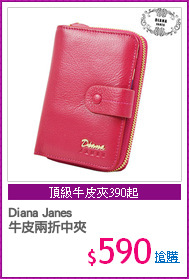 Diana Janes
牛皮兩折中夾