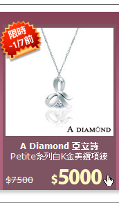 Petite系列白K金美鑽項鍊