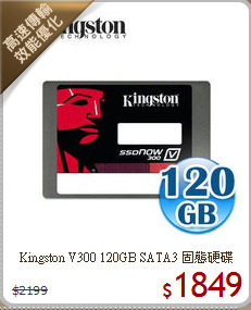 Kingston V300 120GB 
SATA3 固態硬碟