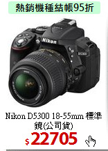 Nikon D5300 18-55mm
標準鏡(公司貨)