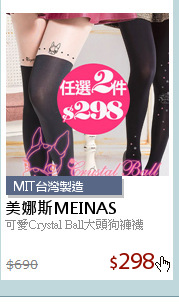 可愛Crystal Ball大頭狗褲襪