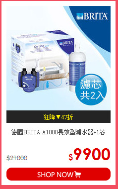 德國BRITA A1000長效型濾水器+1芯