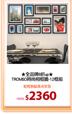 ★全品牌8折up★
TROMSO時尚相框牆-12框組