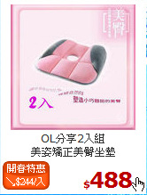 OL分享2入組<br>
 美姿矯正美臀坐墊