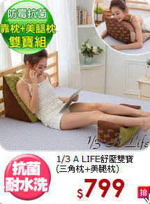 1/3 A LIFE舒壓雙寶<BR>
(三角枕+美腿枕)