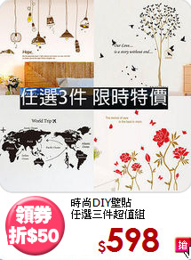 時尚DIY壁貼<br>
任選三件超值組