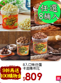 8入口味任選<br>卡滋爆米花