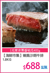 【海鮮市集】嫩肩沙朗牛排
1.8KG