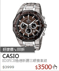 EDIFICE極速新爵三眼賽車錶
