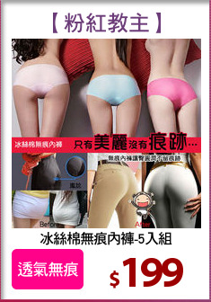 冰絲棉無痕內褲-5入組