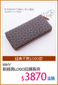 WHY
新經典LOGO拉鍊長夾