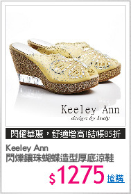 Keeley Ann
閃爍鑲珠蝴蝶造型厚底涼鞋