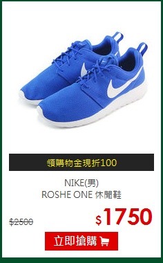 NIKE(男)<br>
ROSHE ONE 休閒鞋