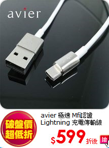 avier 極速 Mfi認證
Lightning 充電傳輸線