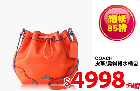 COACH
皮革/肩斜背水桶包