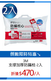 3M
支撐加厚防蹣枕-2入