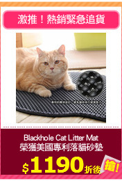 Blackhole Cat Litter Mat
榮獲美國專利落貓砂墊