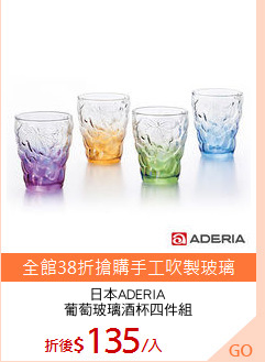 日本ADERIA
葡萄玻璃酒杯四件組