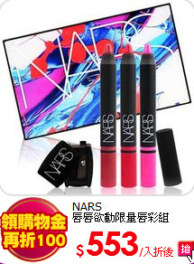 NARS <br>
唇唇欲動限量唇彩組