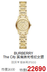 BURBERRY<BR>
The City 英倫時尚格紋女錶