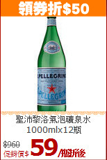 聖沛黎洛氣泡礦泉水<br>1000mlx12瓶