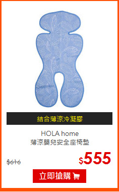 HOLA home<BR>
薄涼嬰兒安全座椅墊