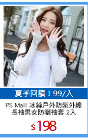 PS Mall 冰絲戶外防紫外線
長袖男女防曬袖套 2入