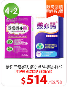 景岳三健字號 樂亦纖*4+樂亦暢*2