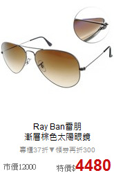 Ray Ban雷朋<BR>
漸層棕色太陽眼鏡