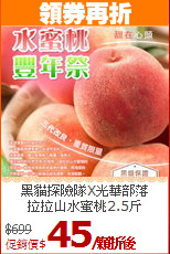 黑貓探險隊X光華部落<br>拉拉山水蜜桃2.5斤