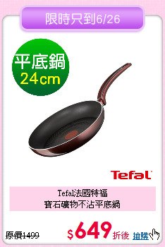 Tefal法國特福<BR>
寶石礦物不沾平底鍋